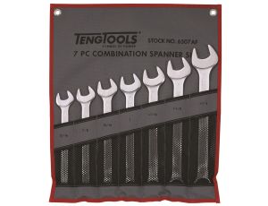 TengTools - 7-elementowy zestaw kluczy płasko-oczkowych calowych 13/16