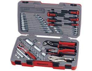 TengTools - 48-elementowy zestaw narzędzi nasadowych z chwytem kwadratowym 3/8