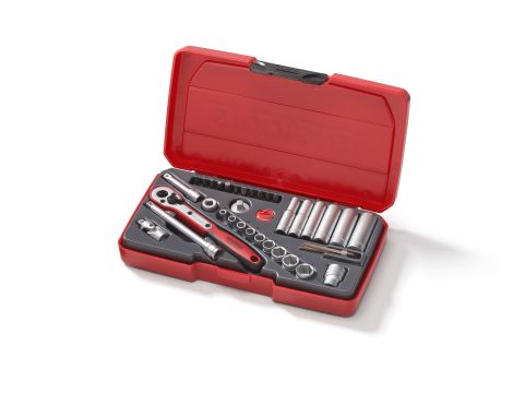 TengTools - Zestaw kluczy nasadowych z chwytem kwadratowym ¼" T1436 - T1436