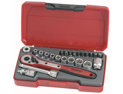TengTools - Zestaw kluczy nasadowych z chwytem kwadratowym 1/4" T1424 - T1424
