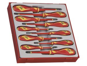 TengTools - 10-elementowy zestaw wkrętaków 1000V TTDV910N - TTDV910N