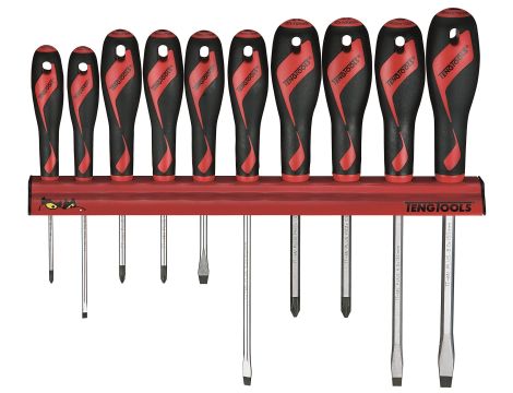 TengTools - Zestaw wkrętaków na wieszaku ściennym WRMD10N - WRMD10N