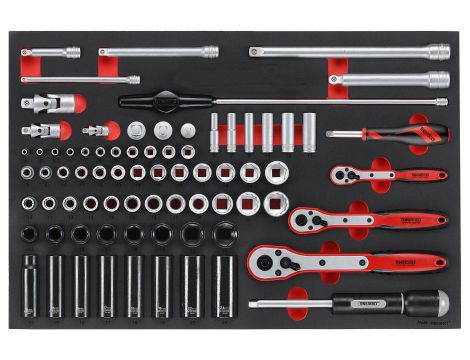 TengTools - 77-elementowy zestaw narzędzi nasadowych TTESK77 - TTESK77