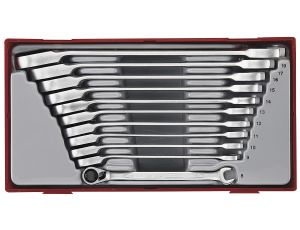 TengTools - 11-elementowy zestaw kluczy płasko-oczkowych zapadkowych TT6511R - TT6511R - image 2