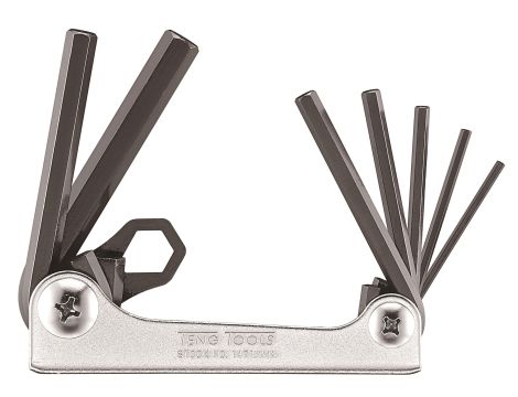 TengTools - Klucze trzpieniowe sześciokątne (imbusowe) w zestawie 2,5-10 mm - 1471MMA