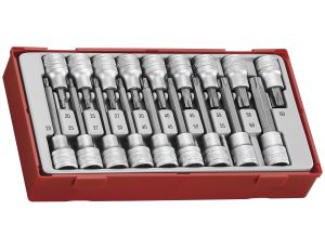 TengTools - 18-elementowy zestaw nasadek trzpieniowych typu TX z chwytem kwadratowym 1/2