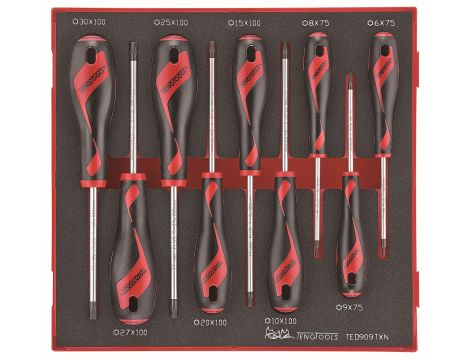 TengTools - Zestaw 9 wkrętaków typu TX TED909TXN - TED909TXN