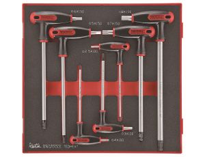 TengTools - Zestaw 7 kluczy trzpieniowych sześciokątnych z rękojeścią poprzeczną TEDHEX7 - TEDHEX7