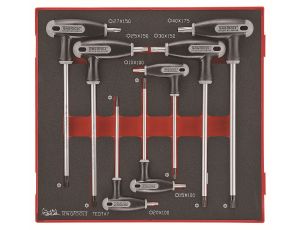 TengTools - Zestaw 7 kluczy typu TX/TPX z rękojeścią poprzeczną TEDTX7 - TEDTX7