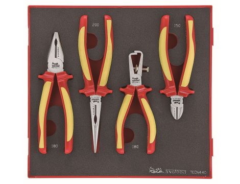 TengTools - Zestaw 4 szczypiec 1000V TEDV440 - TEDV440