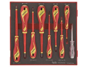 TengTools - Zestaw 9 wkrętaków 1000V TEDV909N - TEDV909N