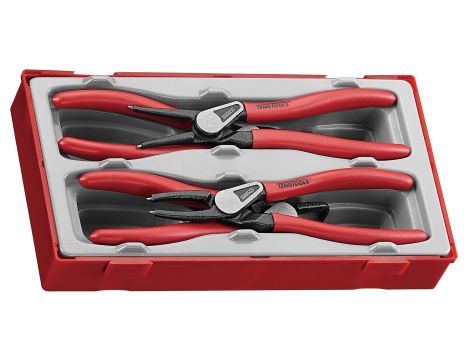 TengTools - 4-elementowy zestaw szczypiec do wewn. i zewn. pierścieni osadczych 19-60 mm TT474-7E - TT474-7E
