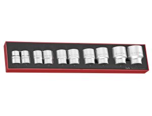 TengTools - 10-elementowy zestaw nasadek z chwytem kwadratowym 3/4