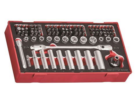 TengTools - Zestaw 87 grotów wymiennych i nasadek TEA1487 - TEA1487