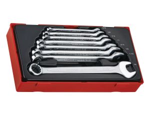 TengTools - 8-elementowy zestaw kluczy płasko-oczkowych calowych TT3592 - TT3592
