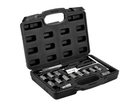 Neo Tools - Frezy do czyszczenia gniazd wtryskiwaczy - zestaw 17 szt. - 11-885