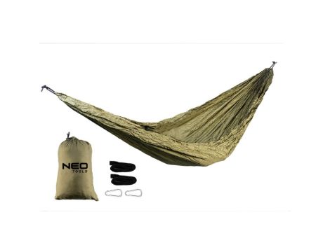 Neo Tools - Hamak 330 x 140 cm zestaw - 63-124