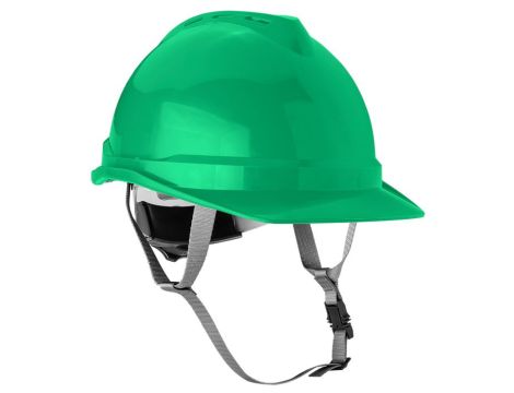 Neo Tools - Hełm przemysłowy z paskiem podbródkowym, zielony - 97-223