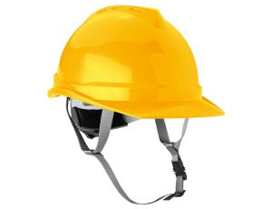 Neo Tools - Hełm przemysłowy z paskiem podbródkowym, żółty - 97-220