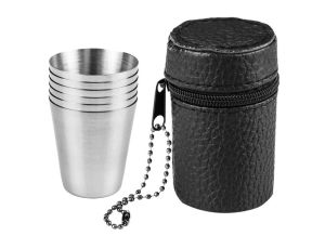 Neo Tools - Kieliszki turystyczne 6 szt., pokrowiec - 63-173