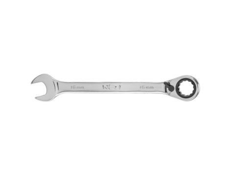 Neo Tools - Klucz płasko-oczkowy z grzechotką i przełącznikiem 16 mm - 09-328