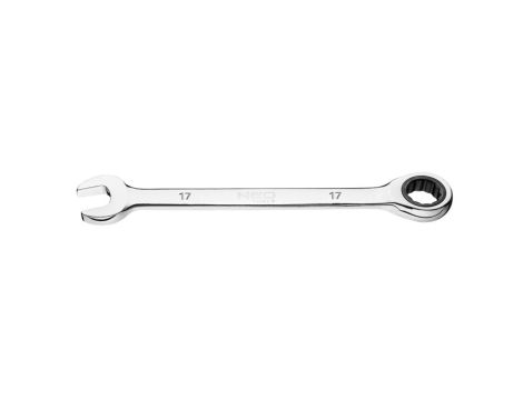 Neo Tools - Klucz płasko-oczkowy z grzechotką, 17 mm - 09-067