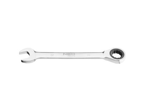 Neo Tools - Klucz płasko-oczkowy z grzechotką, 30 mm - 09-045