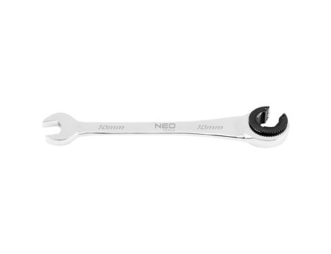 Neo Tools - Klucz płasko-oczkowy, rozcięty z grzechotką, 10 mm - 09-257