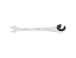 Neo Tools - Klucz płasko-oczkowy, rozcięty z grzechotką, 17 mm - 09-264