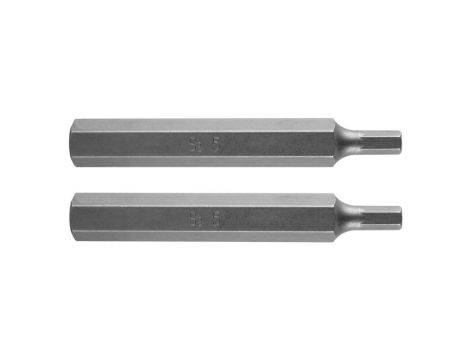 Neo Tools - Końcówka HEX 5 x 75 mm, S2 x 2 szt. - 10-980 op=5 szt