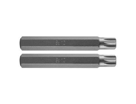 Neo Tools - Końcówka Spline M10 x 75 mm, S2 x 2 szt. - 10-908