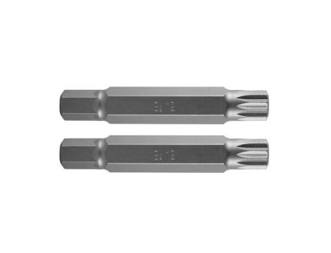 Neo Tools - Końcówka Spline M12 x 75 mm, S2 x 2 szt. - 10-910