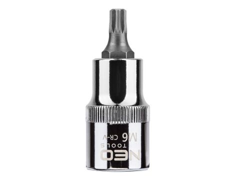 Neo Tools - Końcówka Spline na nasadce 1/2", M6 x 55 mm - 08-731