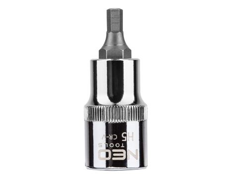 Neo Tools - Końcówka sześciokątna na nasadce 1/2", H5 x 55 mm - 08-770