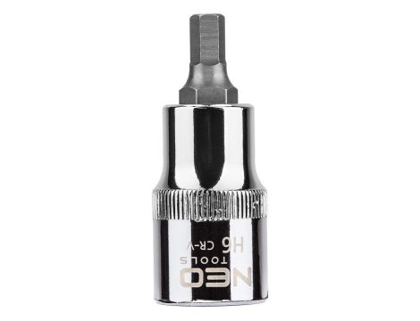 Neo Tools - Końcówka sześciokątna na nasadce 1/2", H6 x 55 mm - 08-771