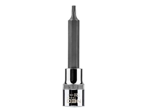 Neo Tools - Końcówka Torx na nasadce 1/2", T20 x 100 mm - 08-760