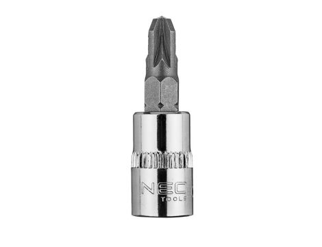 Neo Tools - Końcówka wkrętakowa PZ3 na nasadce 1/4", krótka, 37 mm - 10-321 op=5 szt