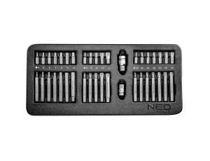 Neo Tools - Końcówki wkrętakowe 30-75 mm, zestaw 40 szt., wkładka - 84-236