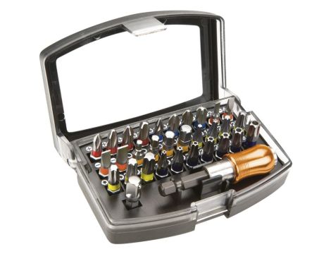 Neo Tools - Końcówki wkrętakowe z uchwytem, zestaw 32 szt. - 06-106