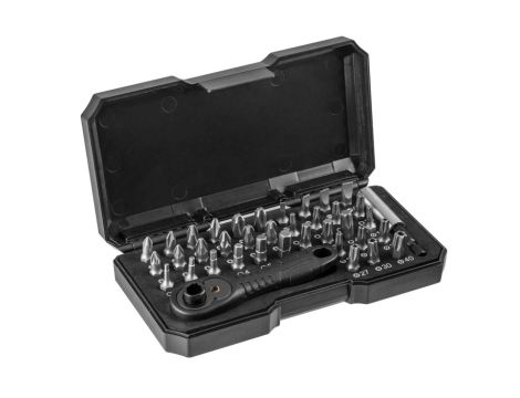 Neo Tools - Końcówki wkrętakowe z uchwytem, zestaw 38 szt. - 06-105