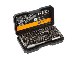 Neo Tools - Końcówki wkrętakowe z uchwytem, zestaw 99 szt. - 06-104