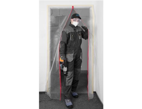 Neo Tools - Kurtyna, osłona przeciwpyłowa z zamkiem "I" PE - 49-801