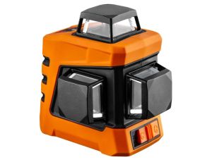 Neo Tools - Laser płaszczyznowy 15 m 3D, czerwony, 360° w trzech płaszczyznach, z etui i uchwytem magnetycznym - 75-103