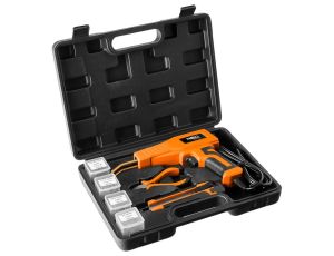 Neo Tools - Lutownica do plastiku 50W zestaw + 200 szt zszywek + nóż +  szczypce - 19-158