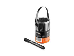 Neo Tools - Marker budowlany, czarny, permanentny, wodoodporny, olejowy, 1 szt. - 13-858