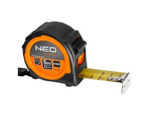 Neo Tools - Miara zwijana stalowa 5 m x 25 mm, magnes - 67-115-1