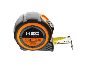 Neo Tools - Miara zwijana stalowa 8 m x 25 mm, magnes - 67-188