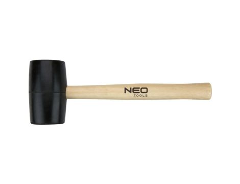 Neo Tools - Młotek gumowy 50 mm/340 g, trzonek drewniany - 25-061