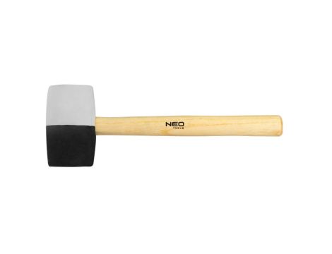 Neo Tools - Młotek gumowy 63 mm/680 g, czarno-biała guma - 25-068