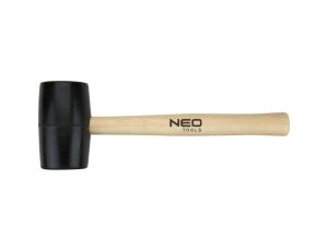 Neo Tools - Młotek gumowy 63 mm/680 g, trzonek drewniany - 25-063